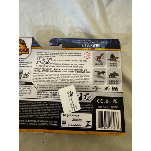 Jurassic World Dominion Ferocious Pack Atrociraptor Mattel - Picture 4 of 4
